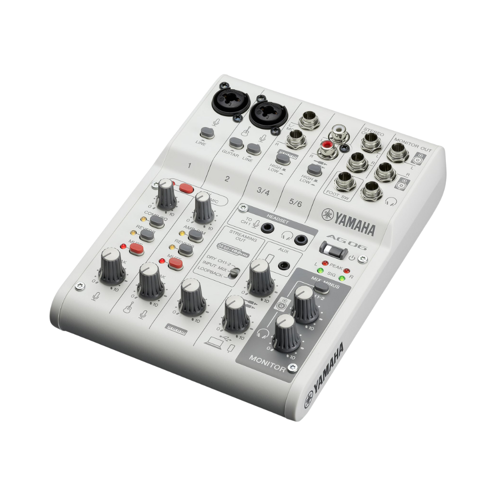 Yamaha AG06 MKII 直播型錄音介面/混音器 MK2 白色款 聲卡 - Product Image 2