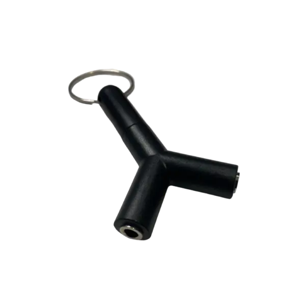 d.gig 3.5 耳機一分二轉接頭 鑰匙圈 - 產品圖片 2