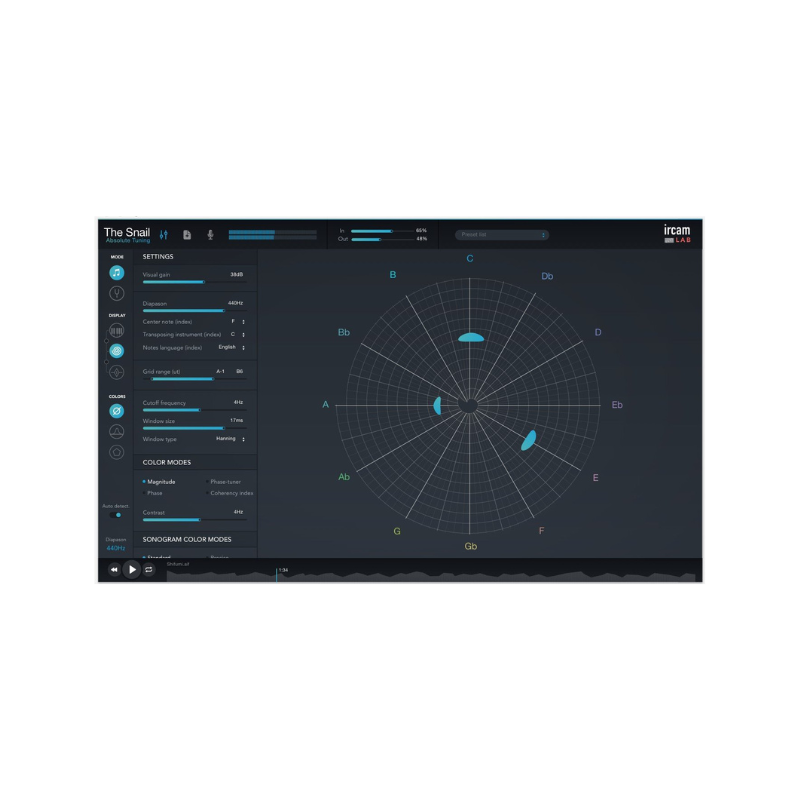 IrcamLab The Snail 頻譜分析調音軟體 Plugin (下載版) - Product Image 2