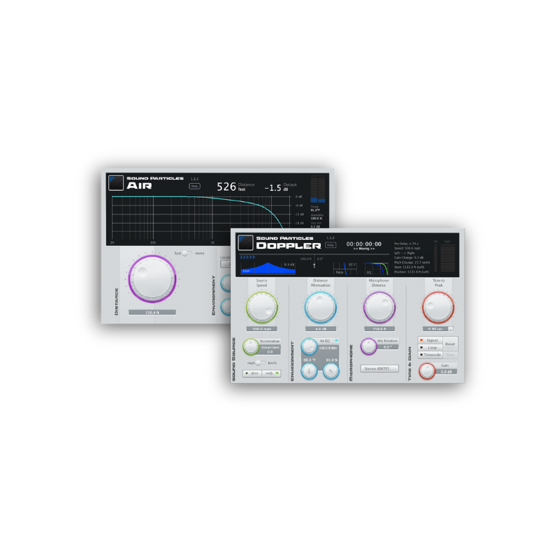 Sound Particles Doppler + Air 空間模擬效果器 Plugin 套組 (下載版) - 產品圖片 2