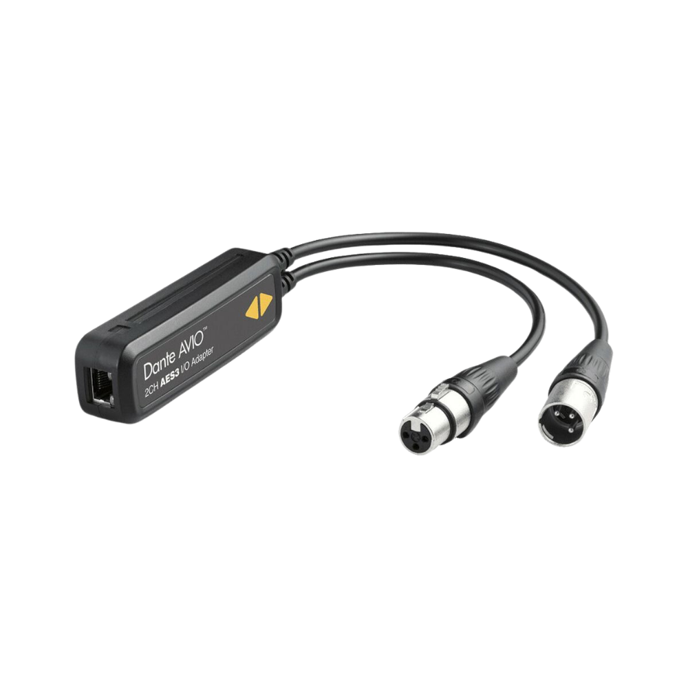 Dante AVIO AES3 IO Adapter 2x2 轉接頭Dante介面- DigiLog 聲響實驗室