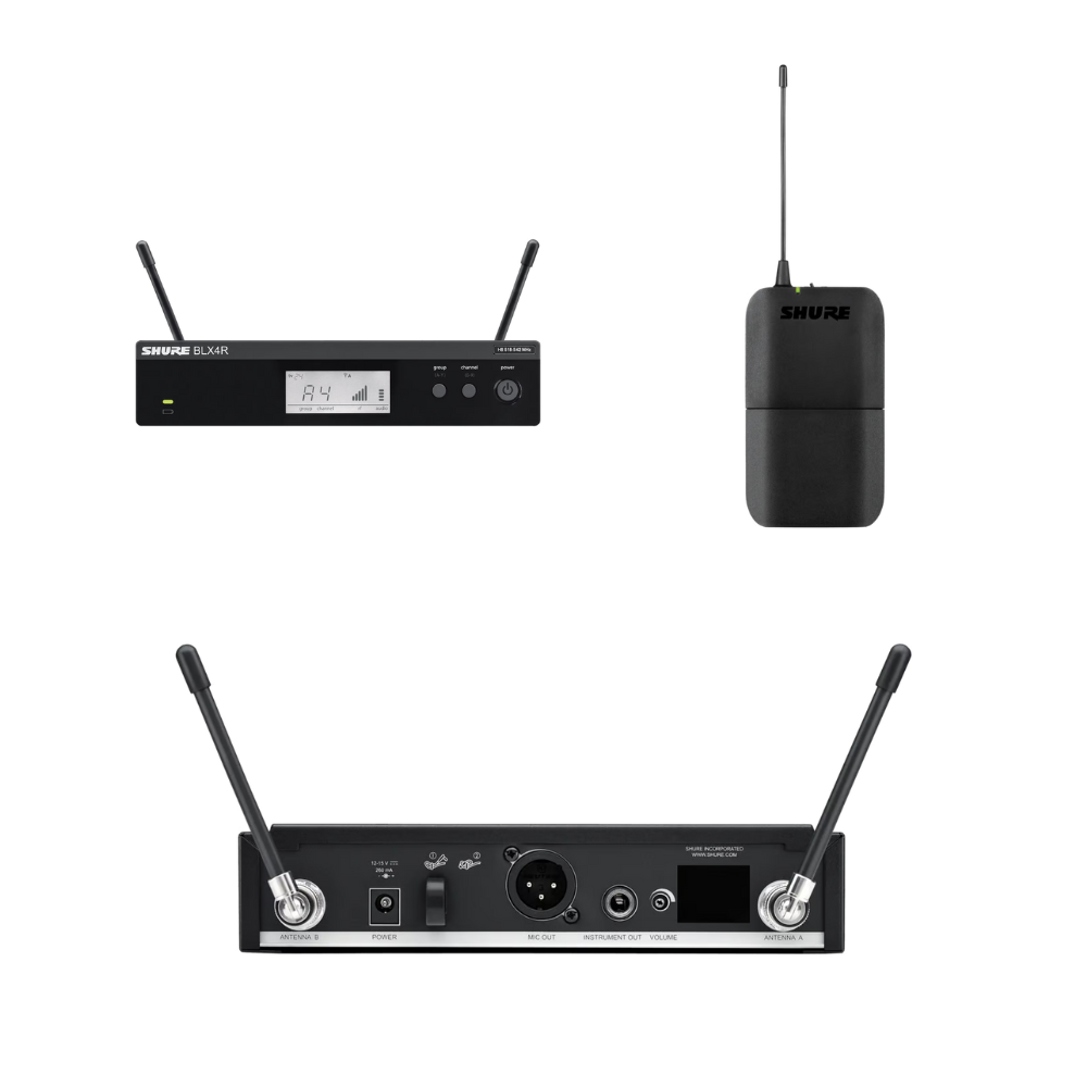 Shure BLX14R 無線麥克風系統 無線音訊設備 腰包發射器 可加購 CVL BETA98H/C WL185 WL93 SM35 SM31 PGA31 - 產品圖片 2