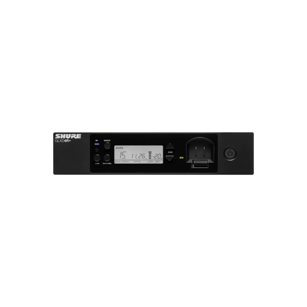 Shure GLXD4R+ 無線麥克風系統 雙頻半機架接收器 - Product Image 2