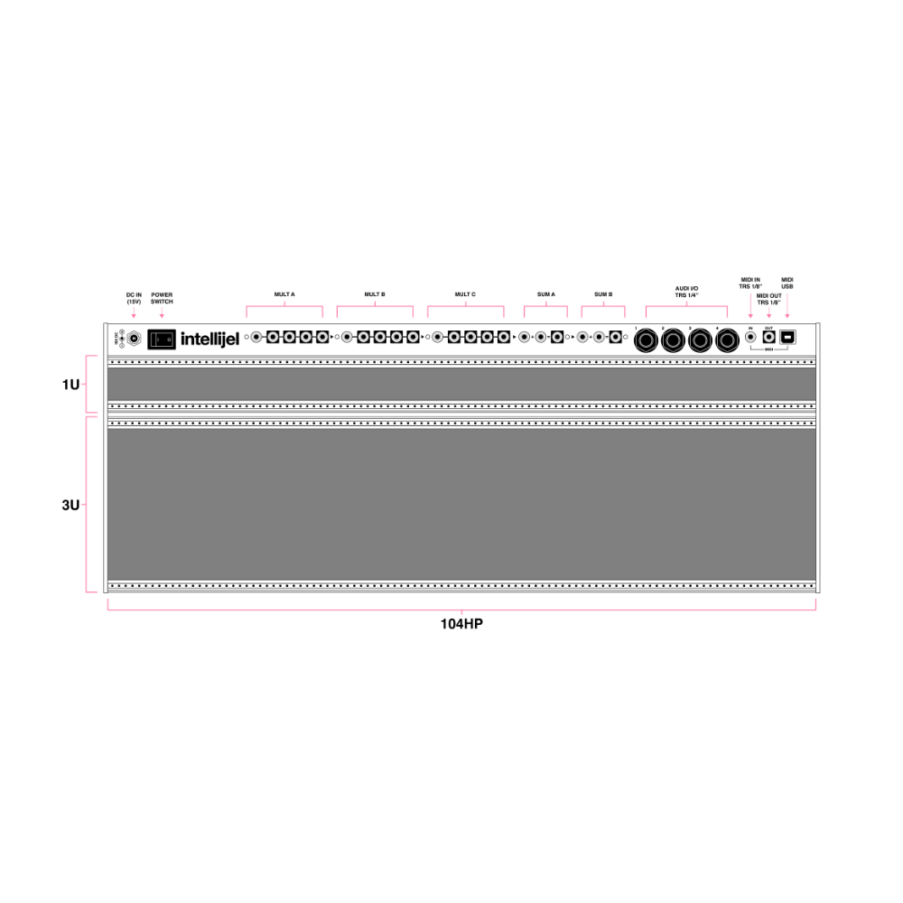 Intellijel 104HP 4U Palette Case Eurorack 機箱 - 產品圖片 2