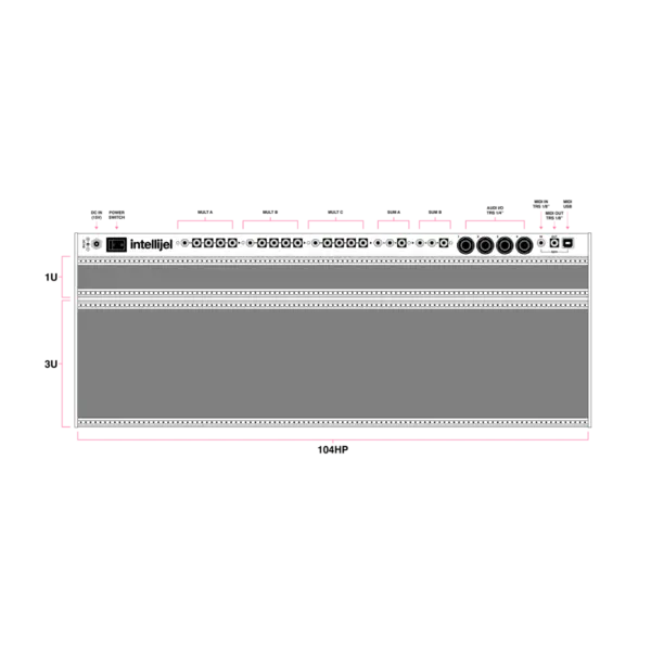 Intellijel 104HP 4U Palette Case Eurorack 機箱 - 產品圖片 2