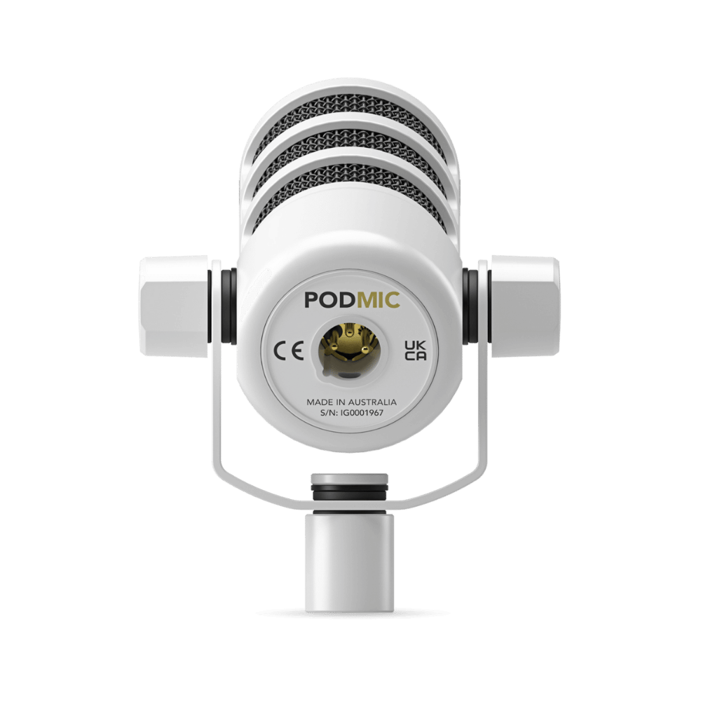 RODE PodMic White Podcast 動圈式麥克風 - 產品圖片 2