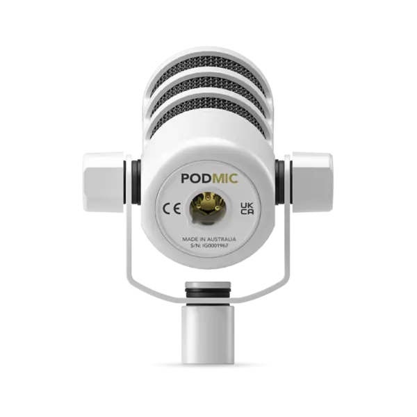 RODE PodMic White Podcast 動圈式麥克風 - 產品圖片 2