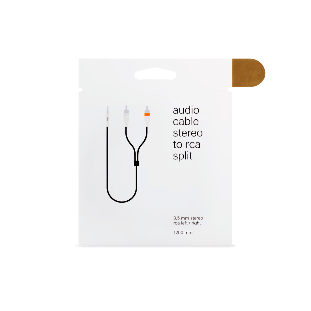 teenage engineering 3.5-RCA Textile Audio Splitter Cable - 產品圖片 2