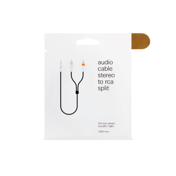 teenage engineering 3.5-RCA Textile Audio Splitter Cable - 產品圖片 2