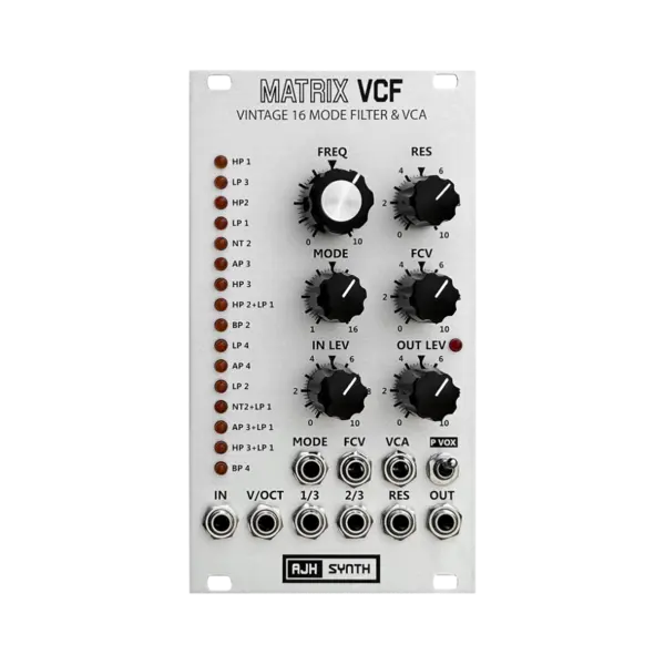 AJH Synth Matrix VCF & VCA 16 模式類比濾波器 Eurorack 模組 - 產品圖片 2