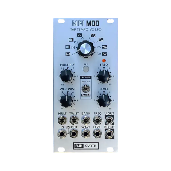 AJH Synth MiniMod Tap Tempo VC-LFO 點擊速度低頻振盪器 Eurorack 模組 - 產品圖片 2