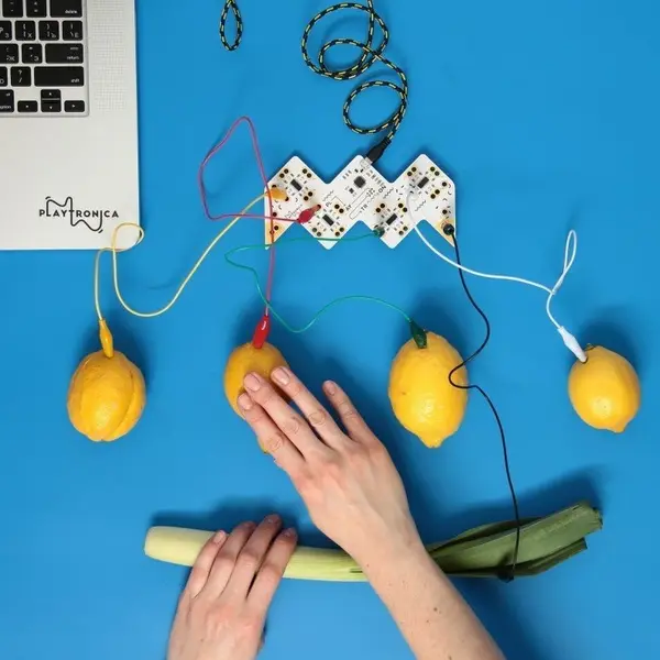 Playtronica Playtron 蔬果觸控 MIDI 控制器 16 點（白色） - 產品圖片 2
