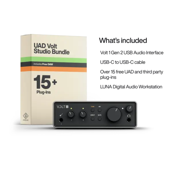 Universal Audio Volt 1 Gen 2 USB-C 錄音介面 第二代 Volt1 - 產品圖片 2