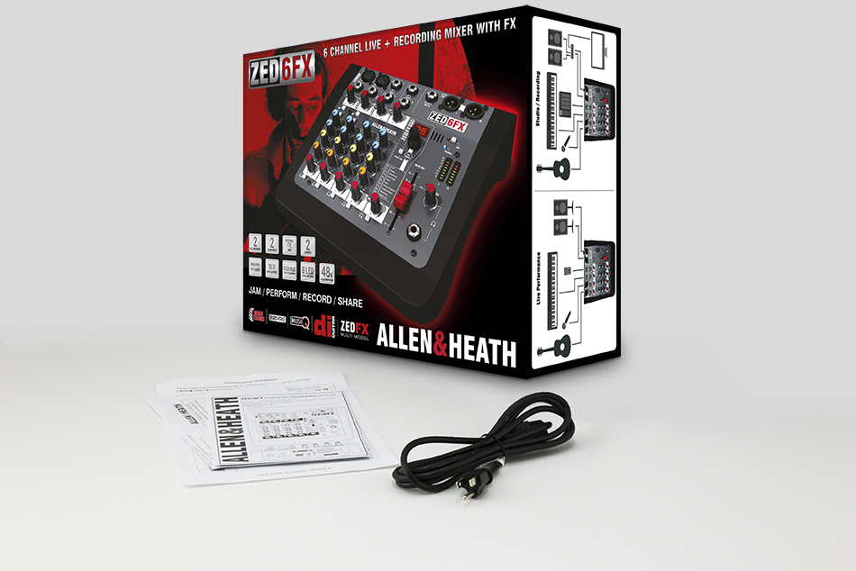Allen & Heath ZED-6FX 混音器 - 產品圖片 3