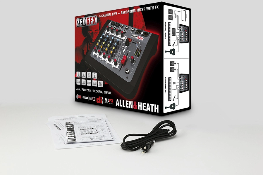 Allen & Heath ZED-6FX 混音器 - 產品圖片 3