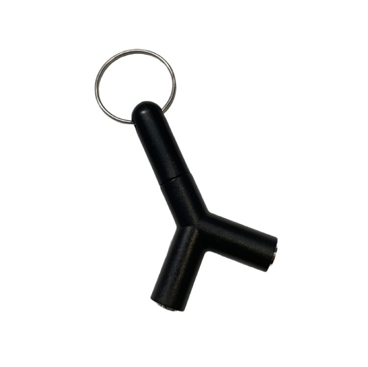d.gig 3.5MM 耳機一分二轉接頭 轉接鑰匙圈 - 產品圖片 3