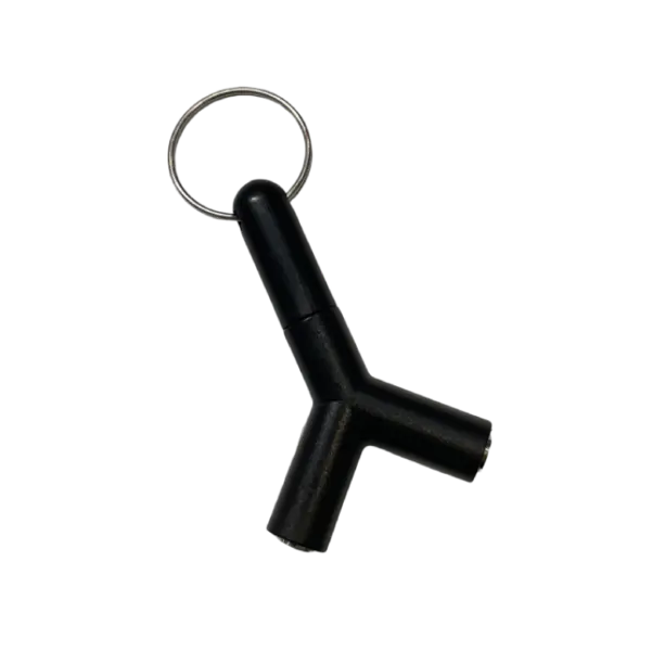 d.gig 3.5 耳機一分二轉接頭 鑰匙圈 - 產品圖片 3