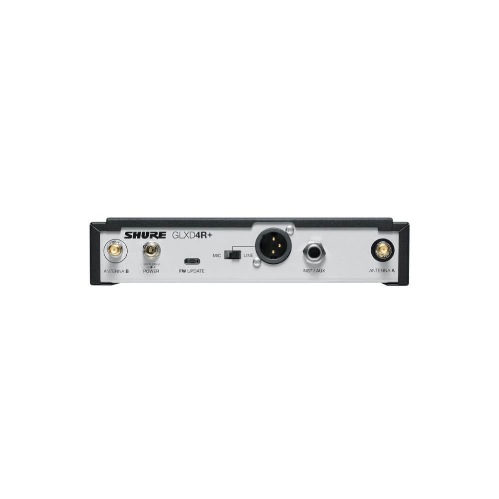 Shure GLXD4R+ 無線麥克風系統 雙頻半機架接收器 - Product Image 3