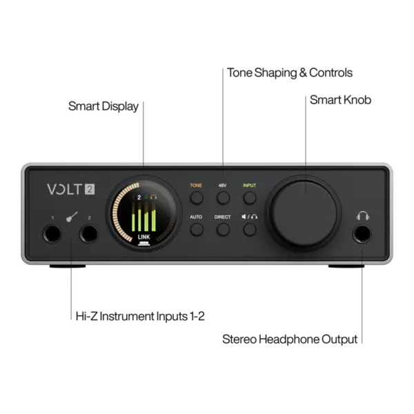 Universal Audio Volt 2 Gen 2 USB-C 錄音介面 第二代 Volt2 - 產品圖片 3