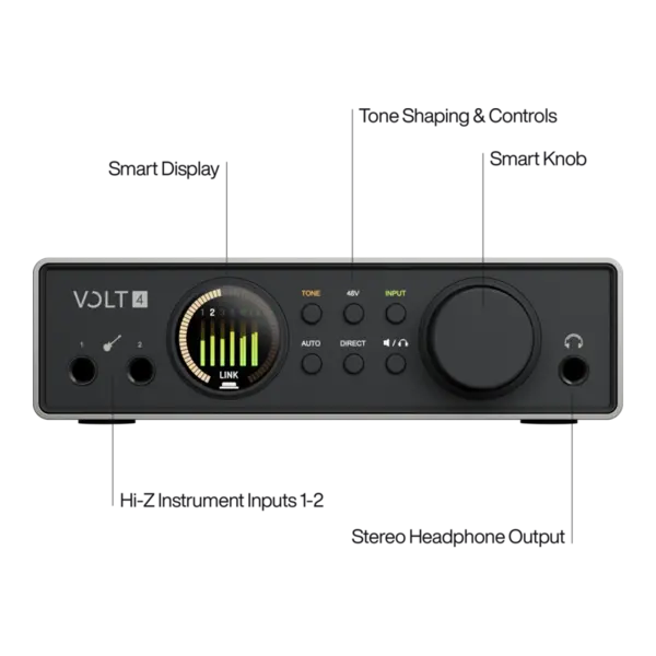 Universal Audio Volt 4 Gen 2 USB-C 錄音介面 第二代 ADAT MIDI Volt4 - 產品圖片 3